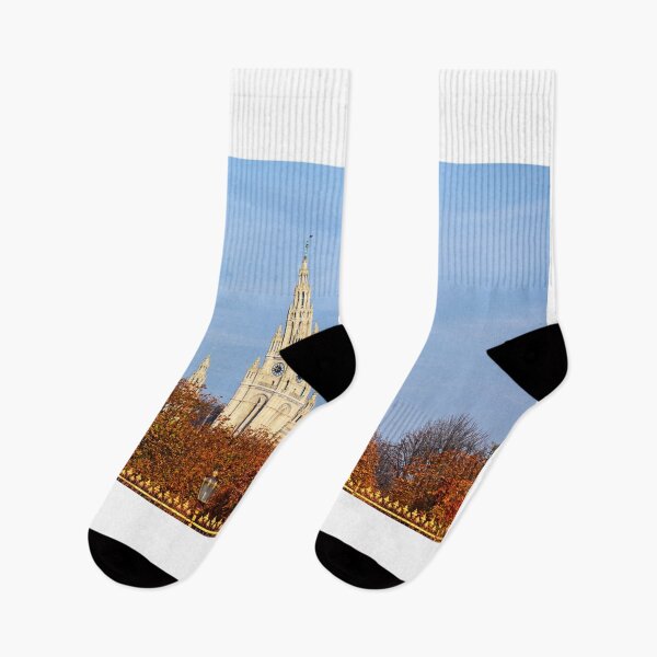 Item preview, Historic town hall of Vienna, Rathaus, autumn season designed and sold by goceris.
