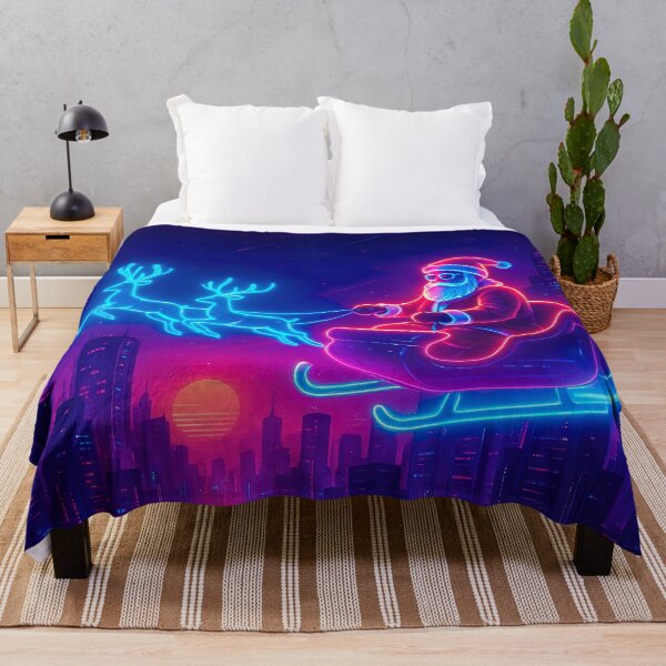 Item preview, Cyberpunk Santa – Futuristic Neon Christmas Ride designed and sold by EchoAuraGraphic.