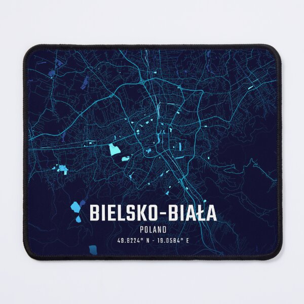 Item preview, Bielsko-Biała Midnight City Map designed and sold by HomeLivingCo.