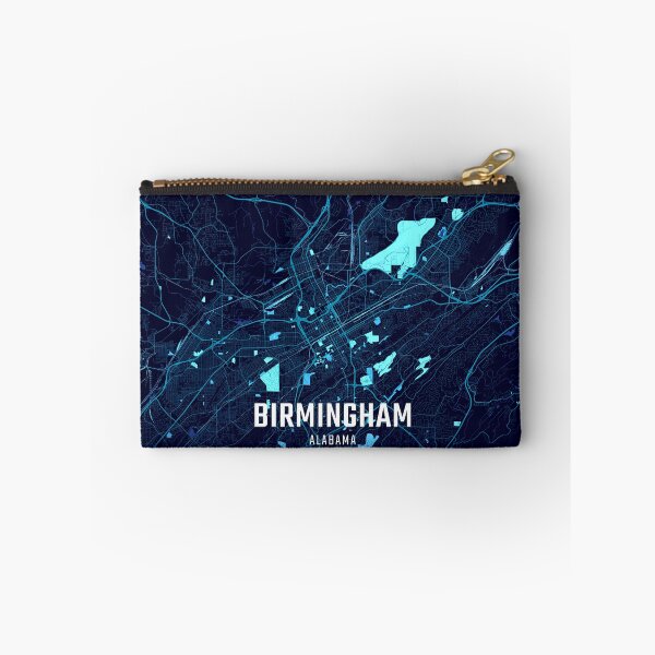 Item preview, Birmingham Alabama Midnight City Map designed and sold by HomeLivingCo.