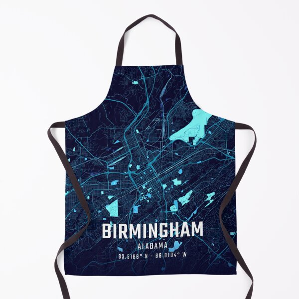 Item preview, Birmingham Alabama Midnight City Map designed and sold by HomeLivingCo.