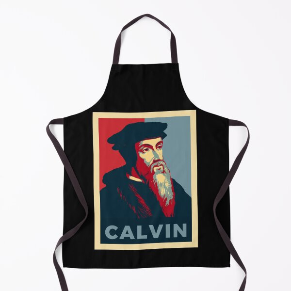 Item preview, John Calvin – Pop Art Portrait in Obama “Hope” Poster Style | Reformation & Theology Art designed and sold by AveCruxT.