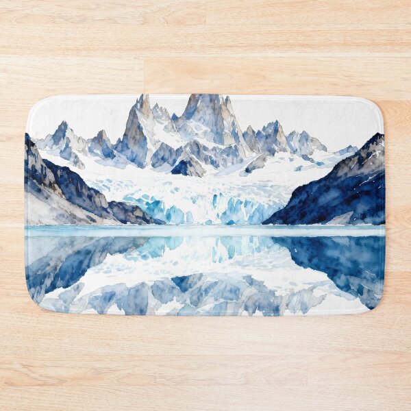 Item preview, Patagonia — Watercolor of the Mountains and Glaciers of Chile and Argentina designed and sold by drchzak.