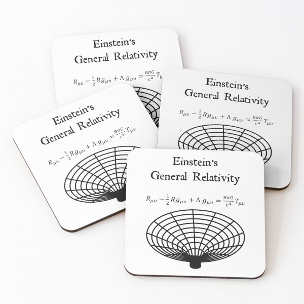Item preview, Nerdy Vintage  Einstein's General Relativity Equation Math Science Teacher Black Text designed and sold by MathWare MathClips.