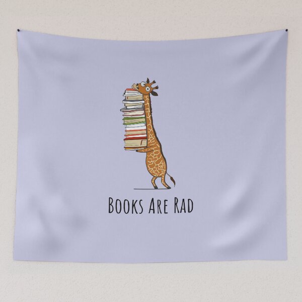 Item preview, Funny Giraffe Holding a Stack of Books - Books Are Rad - Book Lover Gift, Phones Cases And Other Gift designed and sold by MemWear.