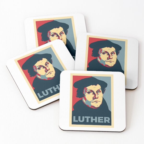 Item preview, Martin Luther – Pop Art Portrait in Obama “Hope” Poster Style | Reformation & Faith Art designed and sold by AveCruxT.