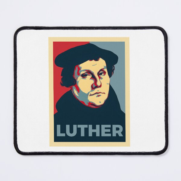 Item preview, Martin Luther – Pop Art Portrait in Obama “Hope” Poster Style | Reformation & Faith Art designed and sold by AveCruxT.