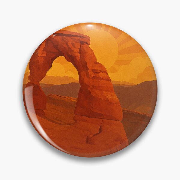 Item preview, Arches National Park – Adventure Awaits Retro Travel Poster | Vintage National Park Wall Art Print designed and sold by CarolionDesigns.