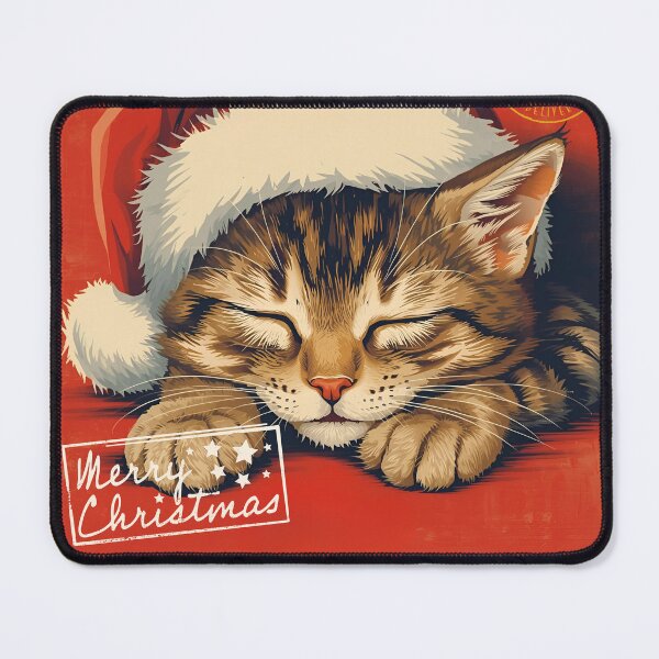 Item preview, Vintage Christmas Cute Retro Cat T-Shirt Xmas designed and sold by Vintage City.