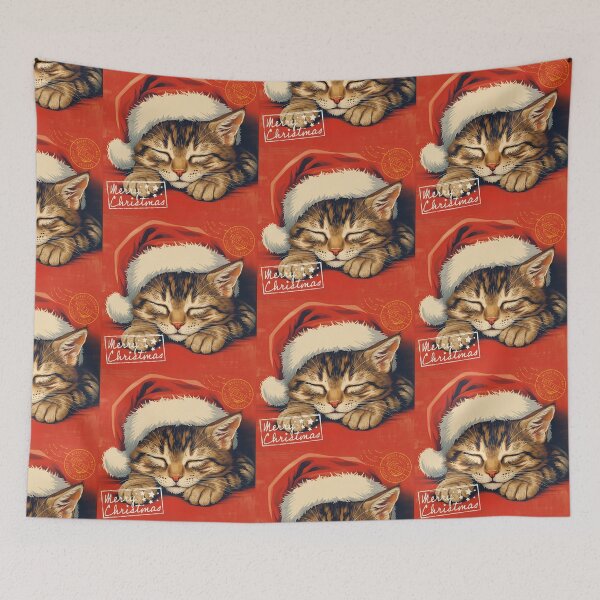 Item preview, Vintage Christmas Cute Retro Cat T-Shirt Xmas designed and sold by Vintage City.