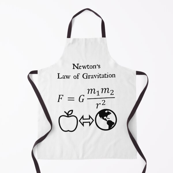 Item preview, Nerdy Vintage  Newton's Law of Gravitation Equation Math Science Teacher Black Text designed and sold by MathWare MathClips.