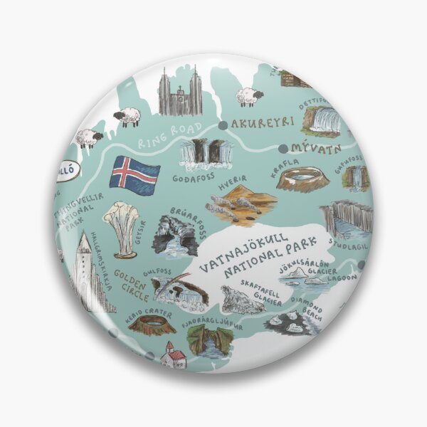 Item preview, Map of Iceland designed and sold by Those Pencil Shavings.