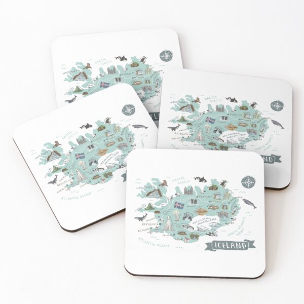 Item preview, Map of Iceland designed and sold by Those Pencil Shavings.
