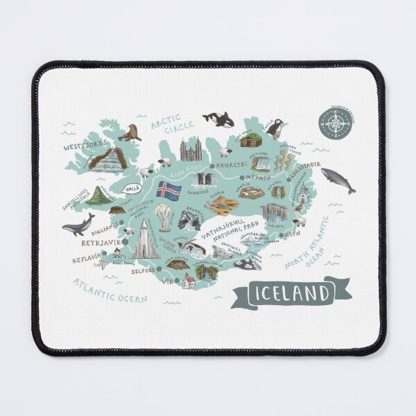 Item preview, Map of Iceland designed and sold by Those Pencil Shavings.