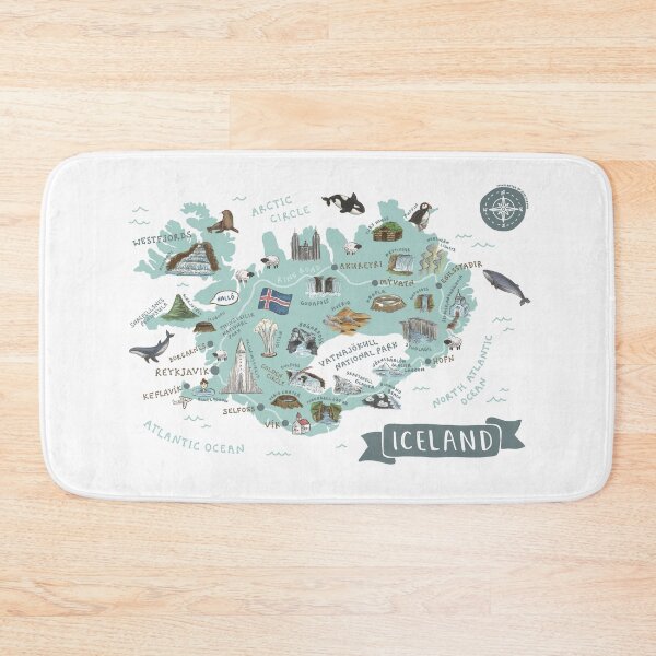 Item preview, Map of Iceland designed and sold by Those Pencil Shavings.