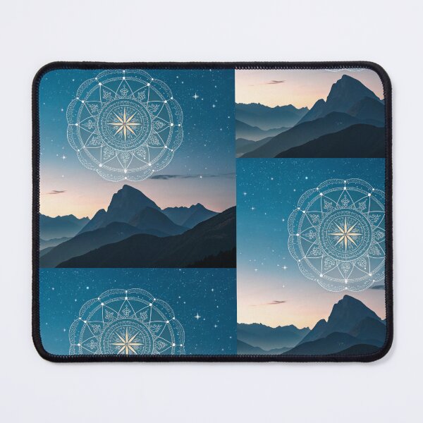 Item preview, Star map mandala glowing  designed and sold by Lucky 777.