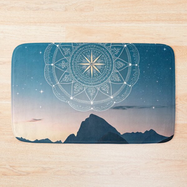Item preview, Star map mandala glowing  designed and sold by Lucky 777.