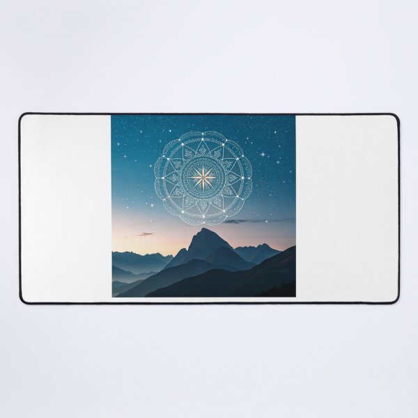 Item preview, Star map mandala glowing designed and sold by Lucky 777.