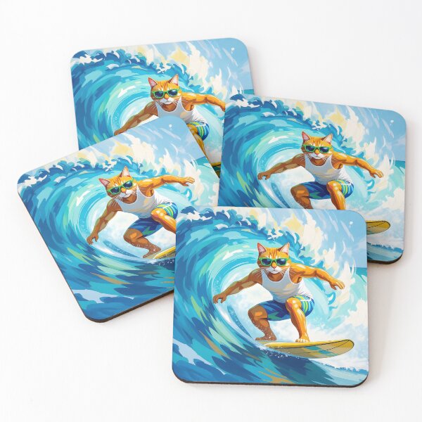 Item preview, Surfer Cat designed and sold by sembrandounpais.