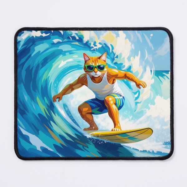 Item preview, Surfer Cat designed and sold by sembrandounpais.
