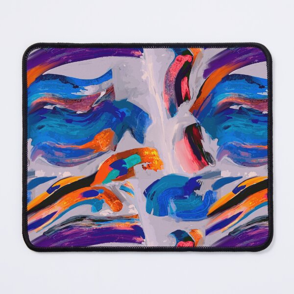 Item preview, Blue and lilac abstract print designed and sold by marciaolicosta.
