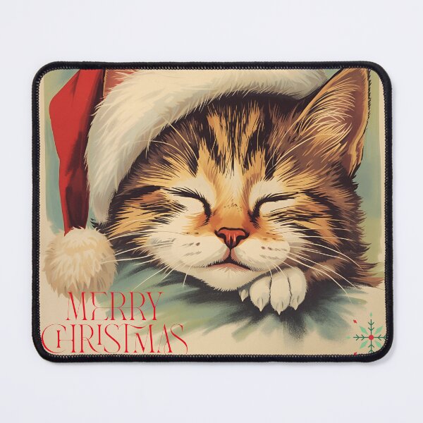 Item preview, Vintage Christmas Cute Retro Cat T-Shirt Xmas designed and sold by Vintage City.