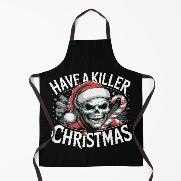 Item preview, Have A Killer Christmas Skull Santa Candy Cane designed and sold by Linework Studio.