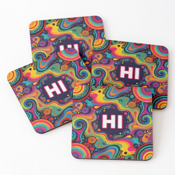 Item preview, Hi Colorful Psychedelic Pattern designed and sold by Simplybe1.