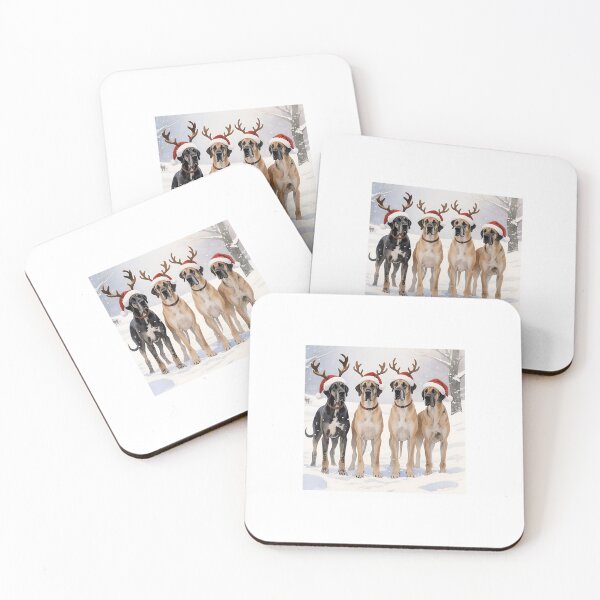 Item preview, Stunning group of majestic xmas Great Danes designed and sold by Digitalhome1961.