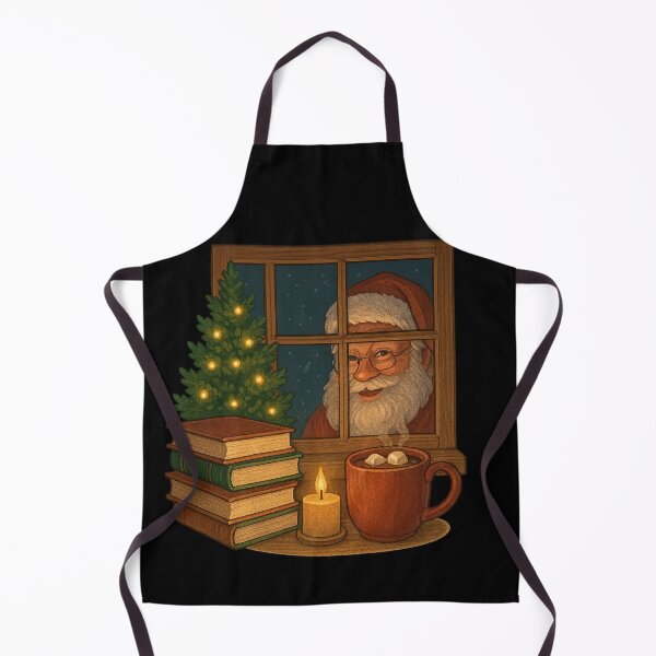 Artikelvorschau, Er sieht, was du gelesen hast – Gemütliche Weihnachtsszene in einer Leseecke entworfen und verkauft von I AM BRO.