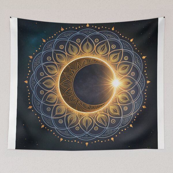 Item preview, Solar eclipse with halo designed and sold by Lucky 777.