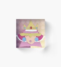 Princess Peach Kabuto Acrylic Block