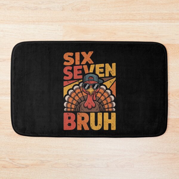 Item preview, Six Seven Bruh Funny Thanksgiving Turkey Meme Design designed and sold by FreshVibe Prints.