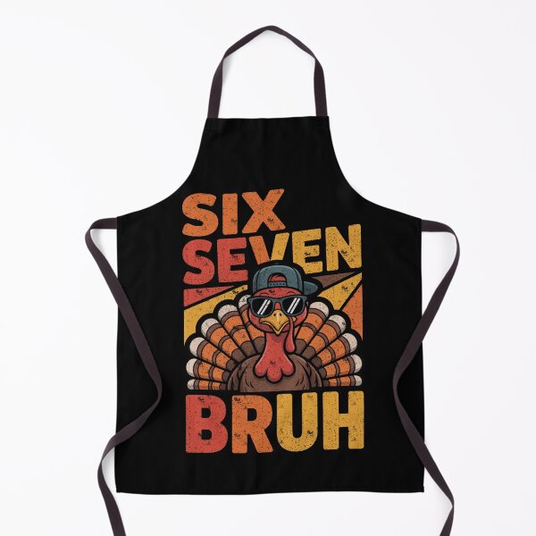 Item preview, Six Seven Bruh Funny Thanksgiving Turkey Meme Design designed and sold by FreshVibe Prints.
