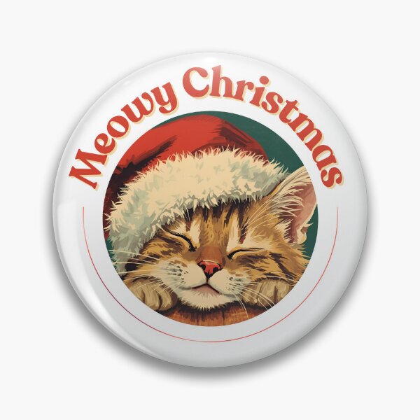 Item preview, Vintage Xmas Cute Retro Cat Meowy Christmas  designed and sold by Vintage City.