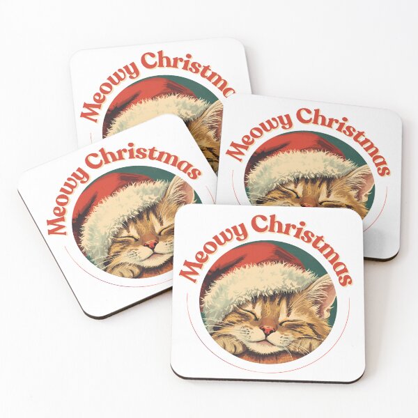 Item preview, Vintage Xmas Cute Retro Cat Meowy Christmas  designed and sold by Vintage City.