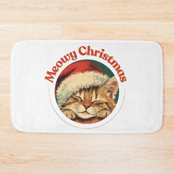 Item preview, Vintage Xmas Cute Retro Cat Meowy Christmas  designed and sold by Vintage City.
