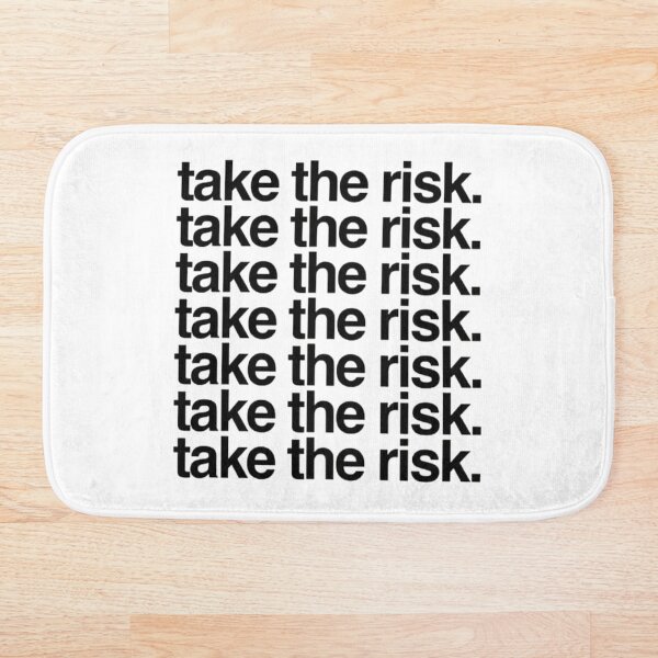Item preview, Take The Risk – Minimalist Motivational Typography designed and sold by LineArtForYou.