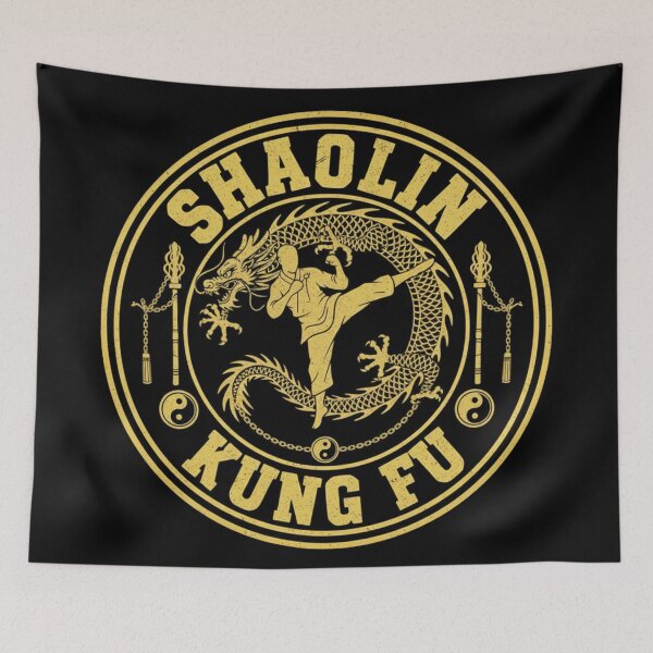 Item preview, Shaolin Kung Fu Dragon Emblem - Martial Arts Zen Design designed and sold by Zen Mosaic.