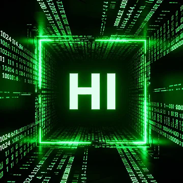 Artwork thumbnail, HI Matrix Code Pattern by Simplybe1