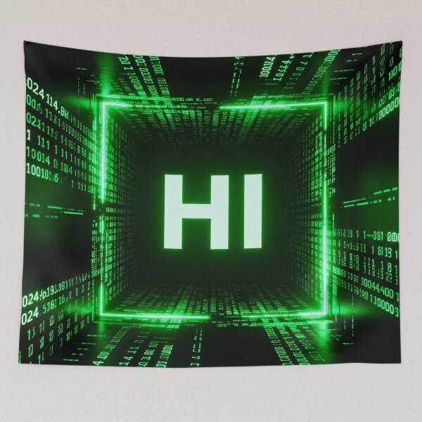 Item preview, HI Matrix Code Pattern designed and sold by Simplybe1.