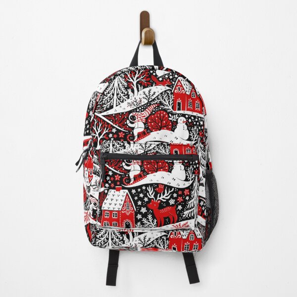 Item preview, Red black and white Christmas night designed and sold by Gaia Marfurt.