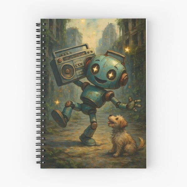Item preview, Just a Robot and His Dog Apocolypse designed and sold by BreezyDawnDesigns.