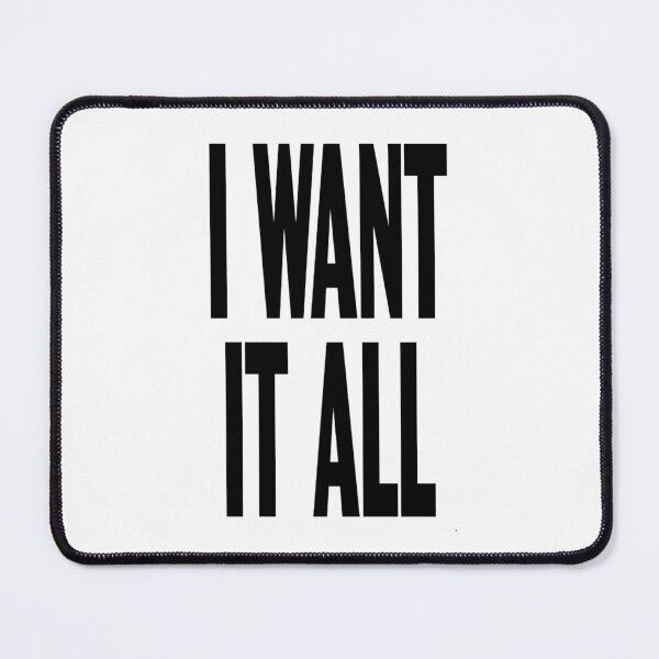 Item preview, I Want It All – Bold Minimalist Typography Design designed and sold by LineArtForYou.