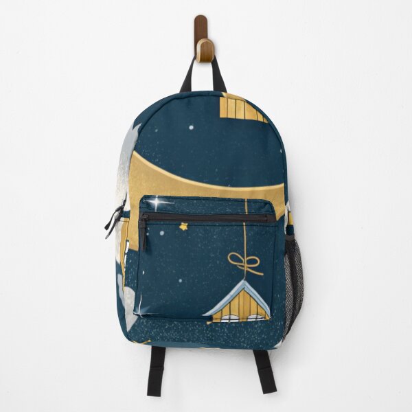 Item preview, Golden crescent moon with tiny houses designed and sold by Lucky 777.