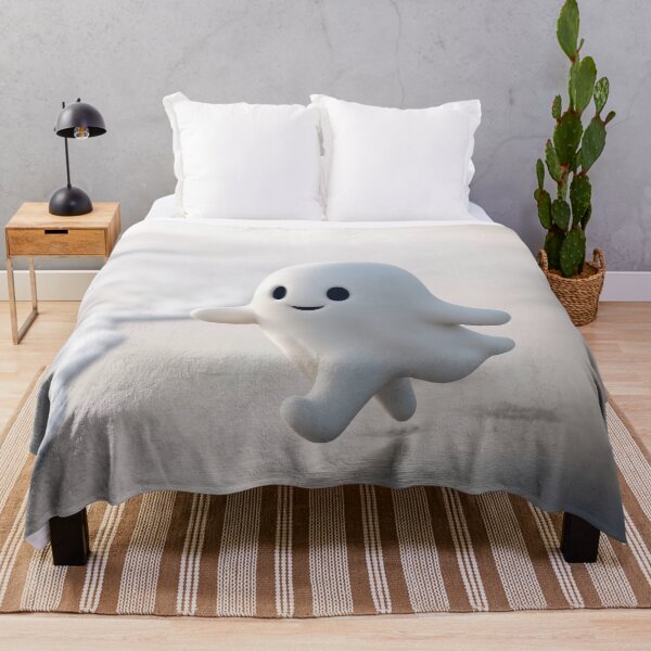 Item preview, Cute Ghost Running On an Ocean Beach designed and sold by Maria Dryfhout.