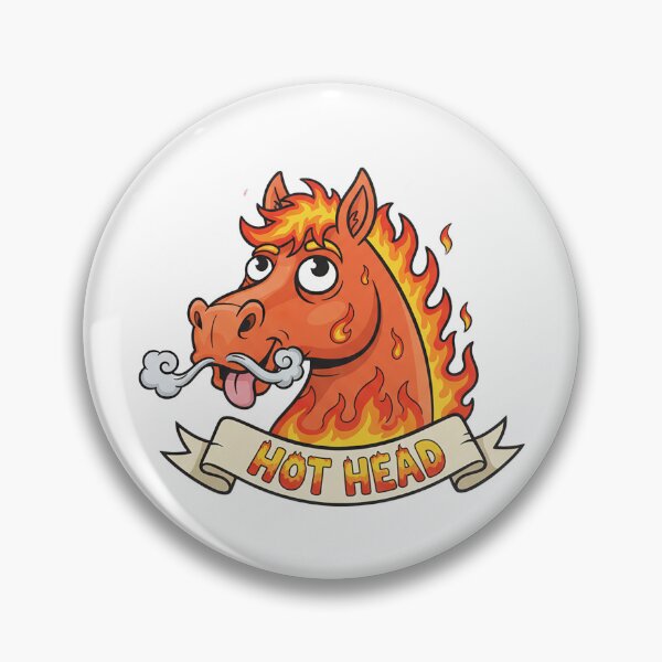Item preview, Fiery Horse "Hot Head" Mascot designed and sold by Drevorezkin.