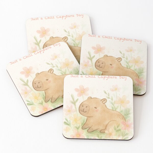 Item preview, cute capybara designed and sold by miumiudesigns08.
