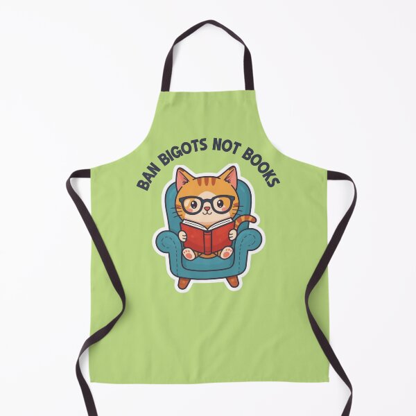 Item preview, Ban Bigots Not Book with Reading Cute Cat designed and sold by hiacynto.