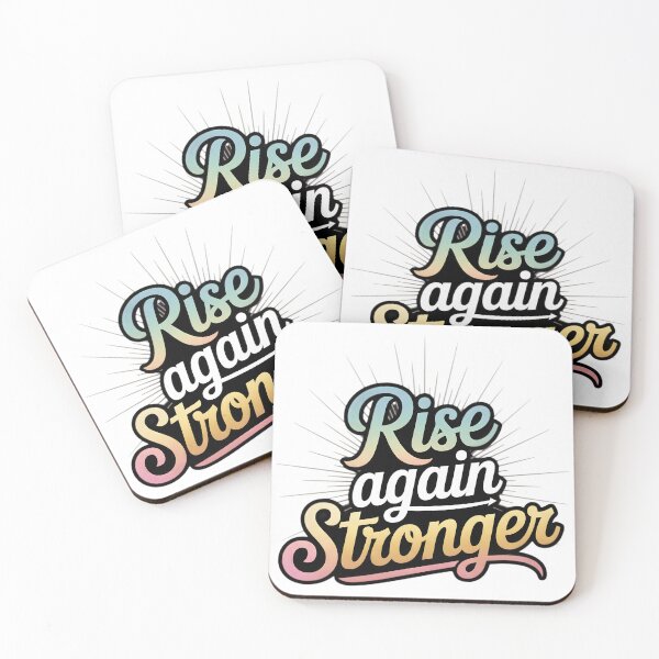 Item preview, Rise Again Stronger | Motivational Typography Design designed and sold by Dumbly Creative.